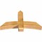 Ekena Millwork Bellingham Rough Sawn Timber Gable Bracket, Western Red Cedar, 48"W x 28"H x 6"D x 6"F, 14/12 Pitch GBW048X28X0606BEL00RWR - alternate 3